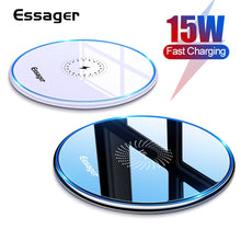 Load image into Gallery viewer, Essager 15W Qi Wireless Charger For iPhone 12 11 Pro Xs Max Mini X Xr 8 Induction Fast Wireless Charging Pad For Samsung Xiaomi
